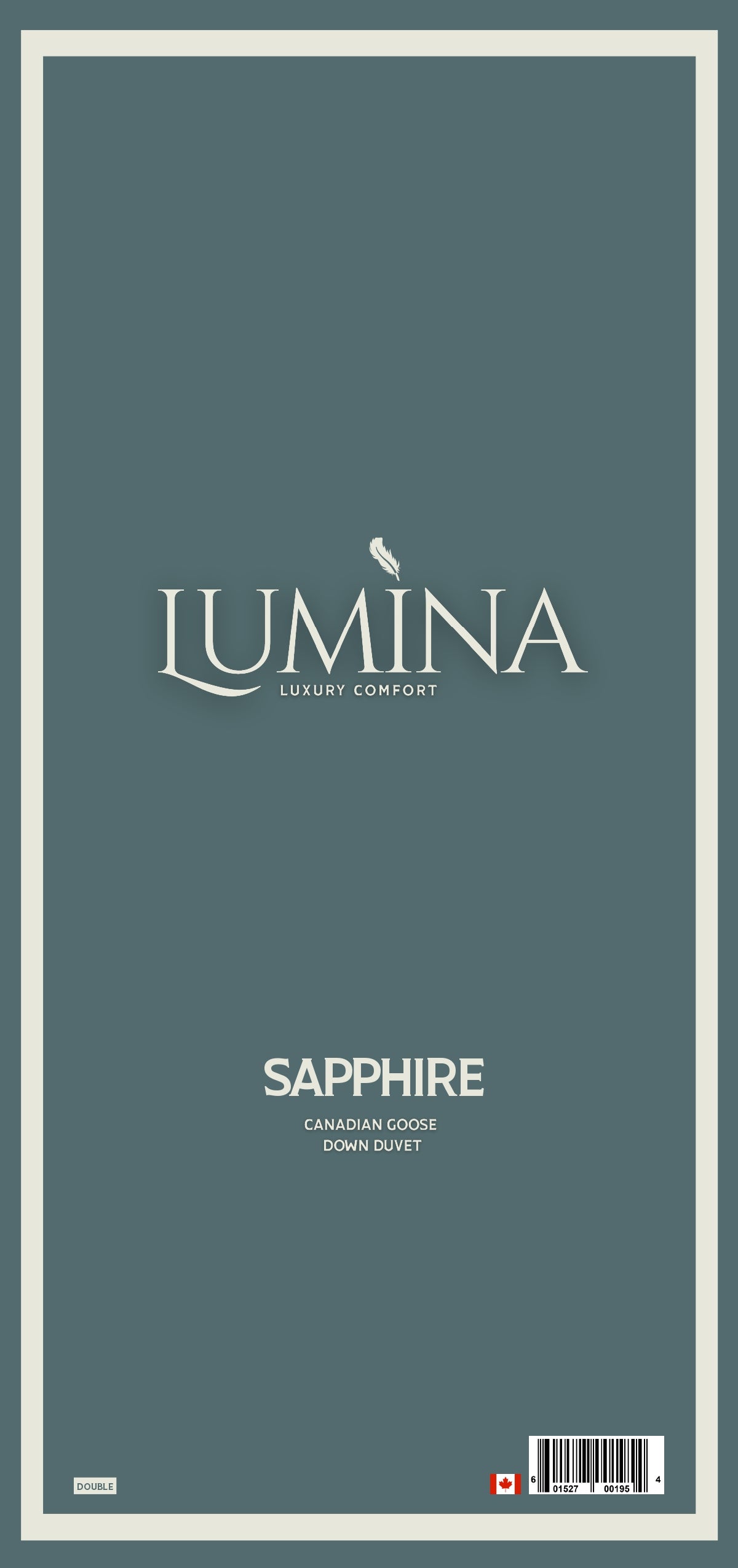 SAPPHIRE WHITE GOOSE DOWN DUVET - TWIN SIZE