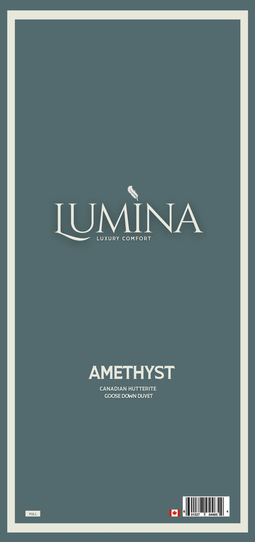 AMETHYST HUTTERITE WHITE GOOSE DOWN DUVET- FULL SIZE