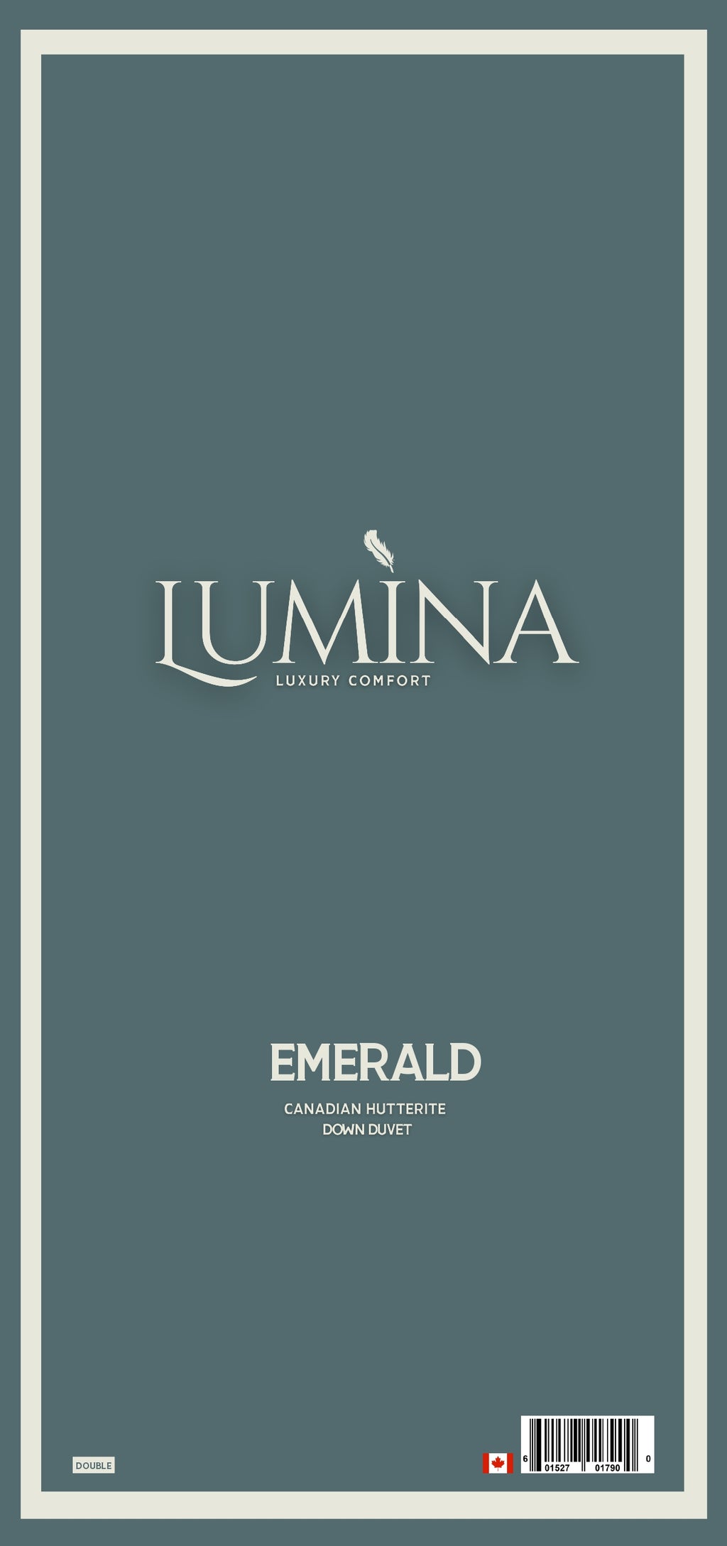 EMERALD HUTTERITE WHITE DOWN DUVET - TWIN SIZE