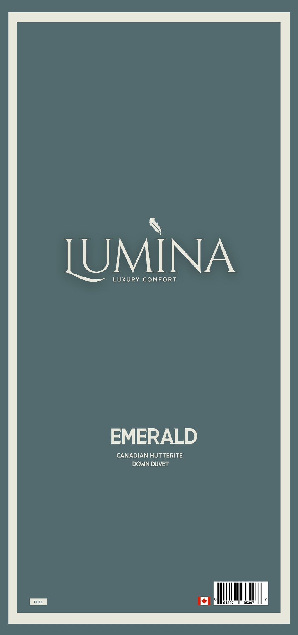 EMERALD HUTTERITE WHITE DOWN DUVET - FULL SIZE