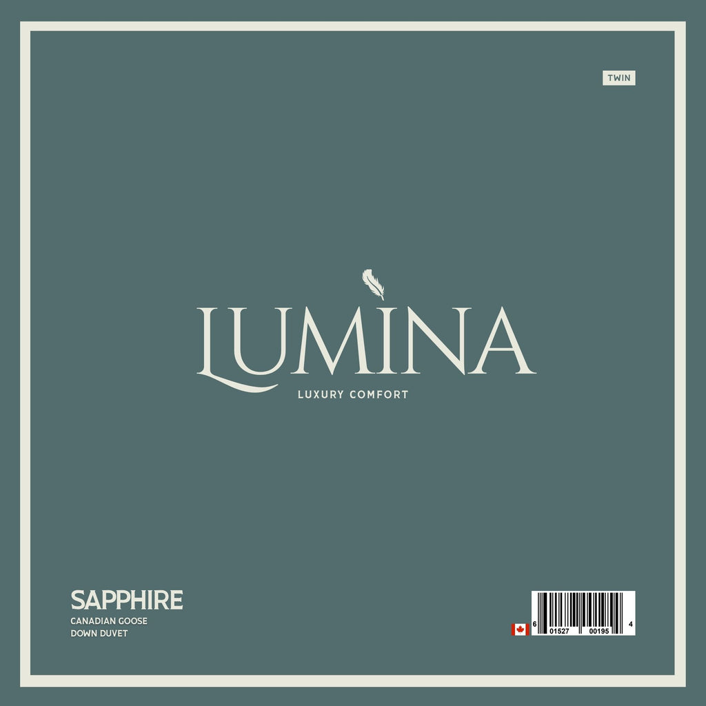 SAPPHIRE WHITE GOOSE DOWN DUVET – TWIN SIZE