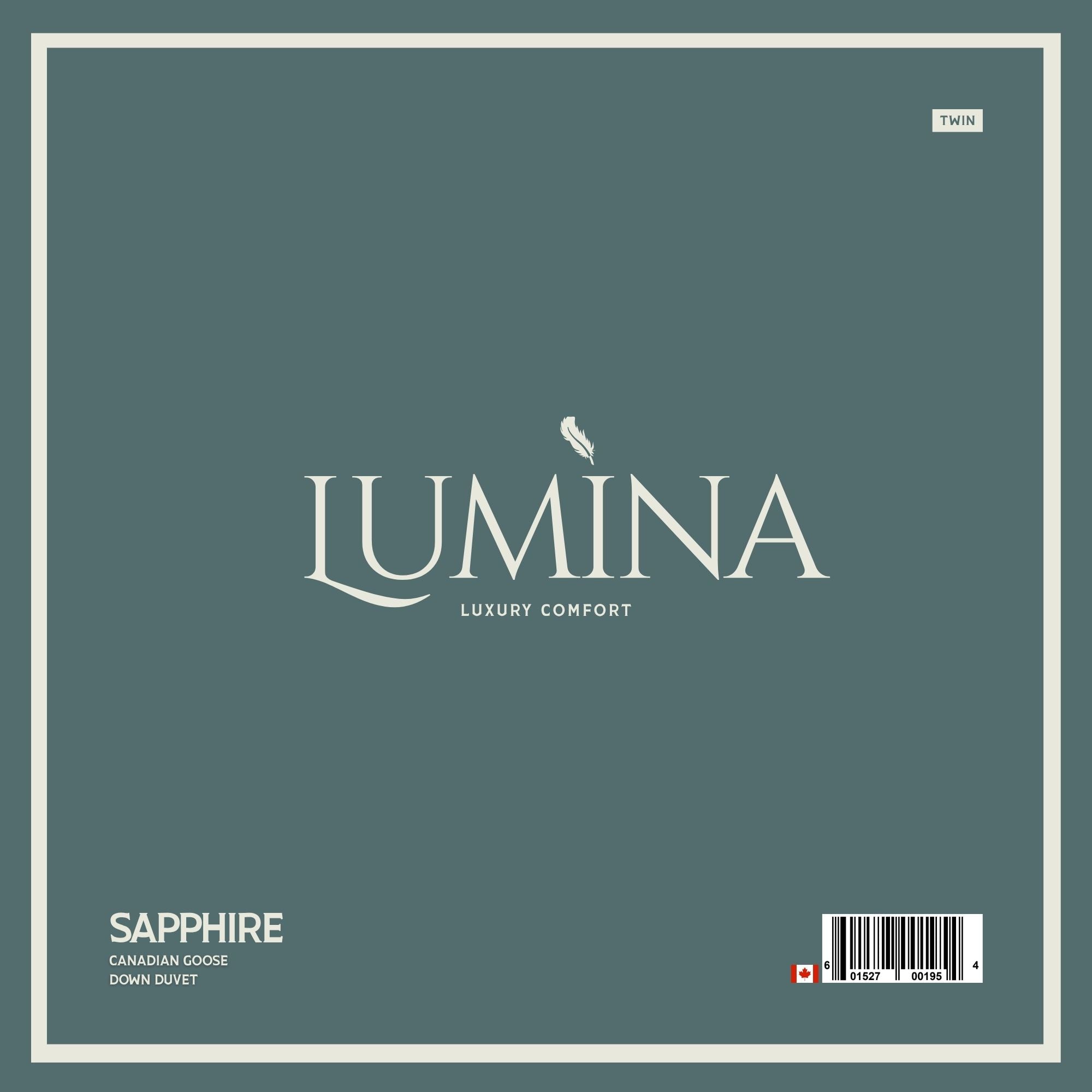 SAPPHIRE WHITE GOOSE DOWN DUVET – TWIN SIZE