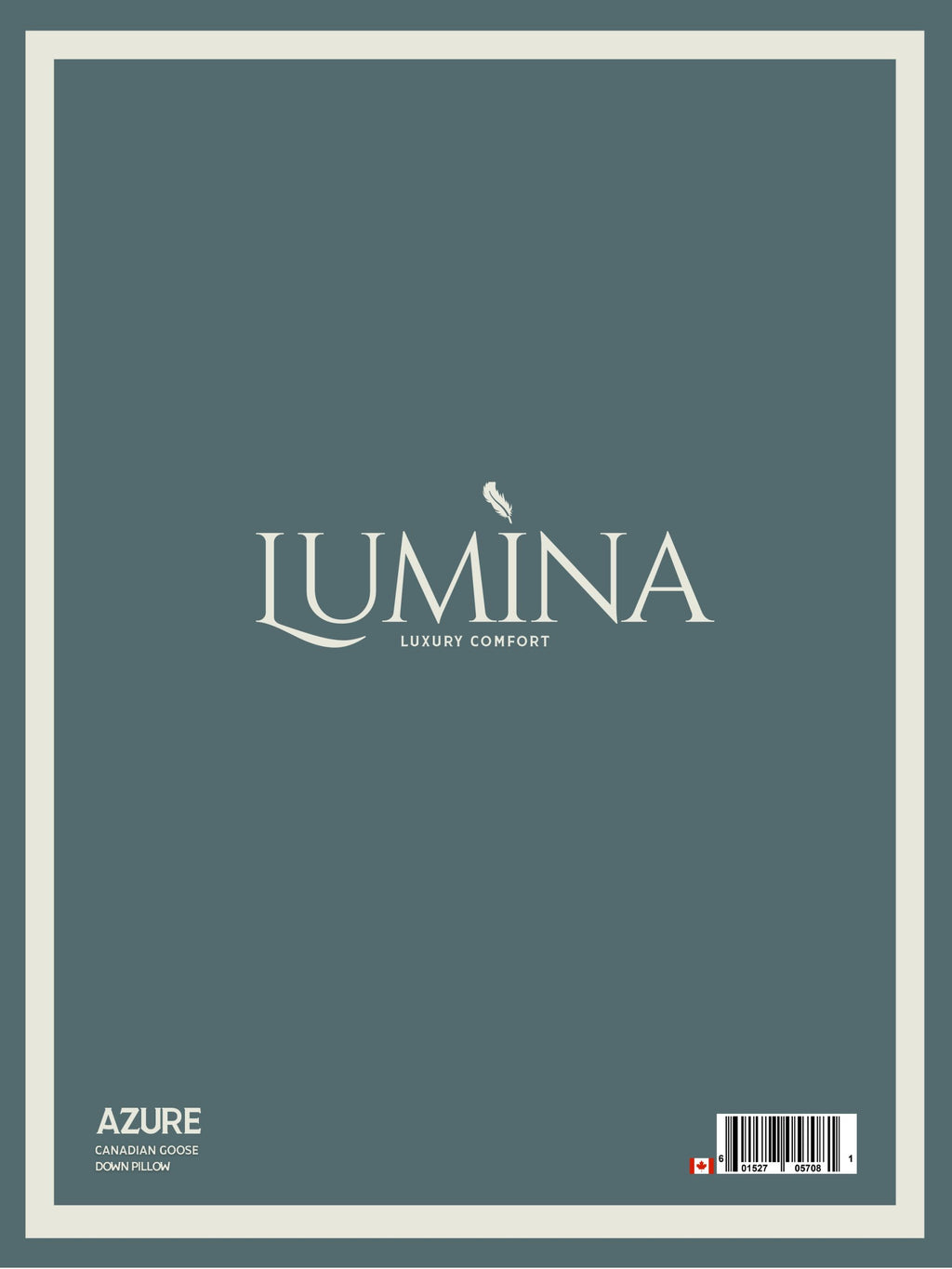 AZURE WHITE GOOSE DOWN PILLOW - STANDARD SIZE