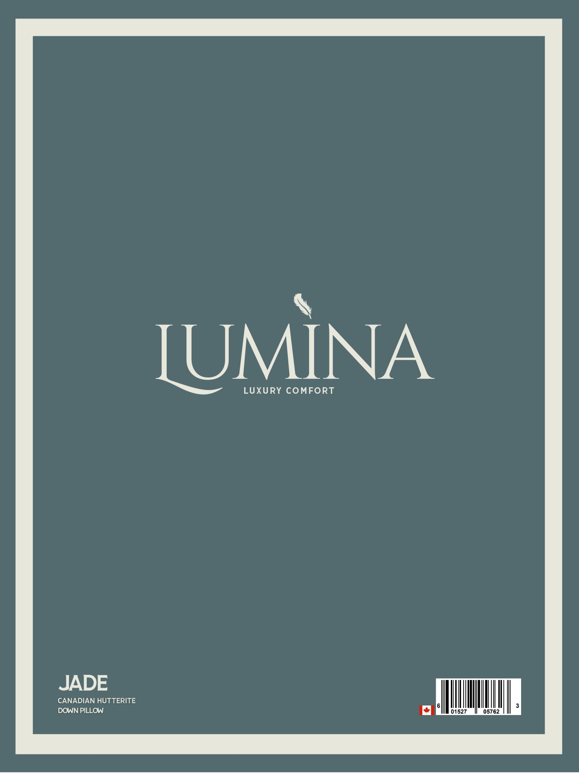 JADE HUTTERITE DOWN PERFECT PILLOW - STANDARD SIZE
